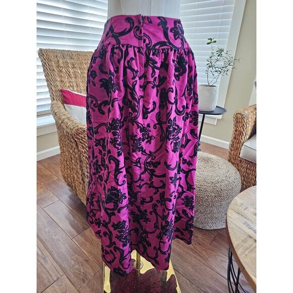 Scott McClintock Damask Skirt Women’s Size 6 Vintage Party Whimgy Goth - Picture 5 of 12